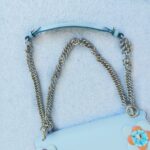 Fendi Kan I Medium Bag Blue Calf Leather and Silver/Gold Hardware #RECS-3 - Image 21