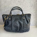 Gucci Sukey Dark Blue Guccissima Leather with Gold Hardware #REOY-1 - Image 3