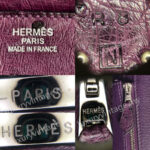 Hermes Birkin 35 Purple Ostrich Skin with Palladium Plated Hardware #REUS-2 - Image 18