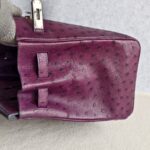 Hermes Birkin 35 Purple Ostrich Skin with Palladium Plated Hardware #REUS-2 - Image 10