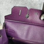 Hermes Birkin 35 Purple Ostrich Skin with Palladium Plated Hardware #REUS-2 - Image 28