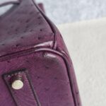 Hermes Birkin 35 Purple Ostrich Skin with Palladium Plated Hardware #REUS-2 - Image 13