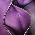 Hermes Birkin 35 Purple Ostrich Skin with Palladium Plated Hardware #REUS-2 - Image 31