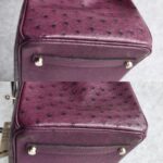 Hermes Birkin 35 Purple Ostrich Skin with Palladium Plated Hardware #REUS-2 - Image 17