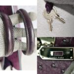 Hermes Birkin 35 Purple Ostrich Skin with Palladium Plated Hardware #REUS-2 - Image 24