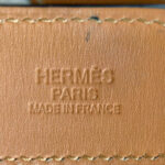 Hermes Etriviere 32MM belt Size80cm Blue Togo Leather with Palladium Plated Hardware #RELE-3 - Image 7