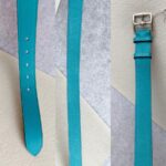 Hermes Etriviere 32MM belt Size80cm Blue Togo Leather with Palladium Plated Hardware #RELE-3 - Image 9