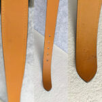 Hermes Etriviere 32MM belt Size80cm Blue Togo Leather with Palladium Plated Hardware #RELE-3 - Image 11