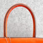 Hermes HAC 32cm Orange Ostrich Skin With Pallaium Plated Hardware #REUR-1 - Image 20