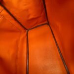 Hermes HAC 32cm Orange Ostrich Skin With Pallaium Plated Hardware #REUR-1 - Image 41