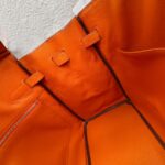 Hermes HAC 32cm Orange Ostrich Skin With Pallaium Plated Hardware #REUR-1 - Image 35
