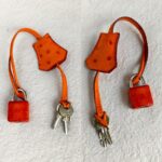 Hermes HAC 32cm Orange Ostrich Skin With Pallaium Plated Hardware #REUR-1 - Image 26