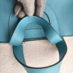 Hermes In The Loop 23 Blue Jean Clemence Leather with Palladium Harware #REOK-1 - Image 14