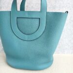 Hermes In The Loop 23 Blue Jean Clemence Leather with Palladium Harware #REOK-1 - Image 5