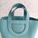 Hermes In The Loop 23 Blue Jean Clemence Leather with Palladium Harware #REOK-1 - Image 13