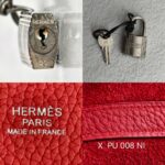 Hermes Picotin Lock 18 Red Clemence Leather with Palladium Harware #RERC-3 - Image 20