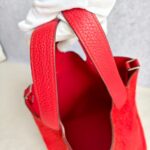 Hermes Picotin Lock 18 Red Clemence Leather with Palladium Harware #RERC-3 - Image 16