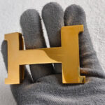 Hermes Reversible Constance Belt 38MM Size80cm Brown/Yellow Box Leather With Epsom Leather And Gold PlatedHardware #RELE-2 - Image 2