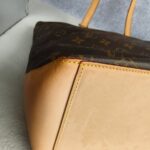 LV M51151 Cabas Mezzo Brown Monogram Coated Canvas with Leather and Gold Hardware #REOR-2 - Image 14