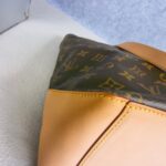 LV M51151 Cabas Mezzo Brown Monogram Coated Canvas with Leather and Gold Hardware #REOR-2 - Image 16