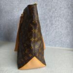 LV M51151 Cabas Mezzo Brown Monogram Coated Canvas with Leather and Gold Hardware #REOR-2 - Image 9