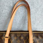 LV M51151 Cabas Mezzo Brown Monogram Coated Canvas with Leather and Gold Hardware #REOR-2 - Image 17