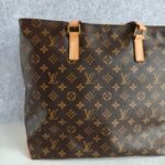 LV M51151 Cabas Mezzo Brown Monogram Coated Canvas with Leather and Gold Hardware #REOR-2 - Image 6