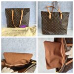LV M51151 Cabas Mezzo Brown Monogram Coated Canvas with Leather and Gold Hardware #REOR-2 - Image 2