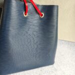 LV NeoNoe MM Bag Blue/Red Epi Leather with Silver Hardware #RERC-8 - Image 4