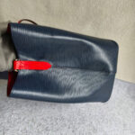 LV NeoNoe MM Bag Blue/Red Epi Leather with Silver Hardware #RERC-8 - Image 7