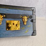 LV Petite Malle Blue/Black Epi Leather with Gold Hardware #RESL-1 - Image 4