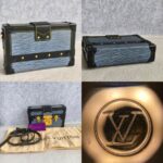 LV Petite Malle Blue/Black Epi Leather with Gold Hardware #RESL-1 - Image 2