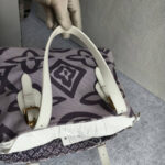 LV Tahitienne PM M95680 Purple/White Canvas with Leather and Gold Hardware #OORU-8 - Image 18