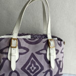 LV Tahitienne PM M95680 Purple/White Canvas with Leather and Gold Hardware #OORU-8 - Image 17