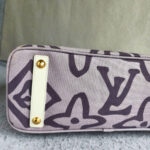 LV Tahitienne PM M95680 Purple/White Canvas with Leather and Gold Hardware #OORU-8 - Image 10