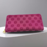 Loewe Wallet Pink Canvas with Leather and Gold Hardware #RERC-11