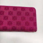 Loewe Wallet Pink Canvas with Leather and Gold Hardware #RERC-11 - Image 3