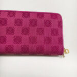 Loewe Wallet Pink Canvas with Leather and Gold Hardware #RERC-11 - Image 5