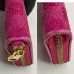 Loewe Wallet Pink Canvas with Leather and Gold Hardware #RERC-11 - Image 7