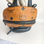 MCM Backpack/Sling Bag Brown Visetos Coated Canvas With Leather And Black Hardware #RESE-1 - Image 10