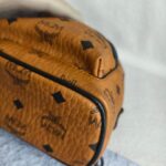 MCM Backpack/Sling Bag Brown Visetos Coated Canvas With Leather And Black Hardware #RESE-1 - Image 15