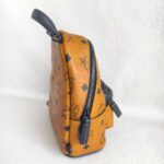 MCM Backpack/Sling Bag Brown Visetos Coated Canvas With Leather And Black Hardware #RESE-1 - Image 8