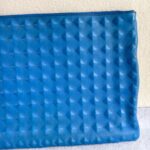 MCM Clutch Blue Leather with Silver Hardware #REYU-1 - Image 3