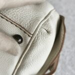 Tods Tote White Calf Leather with Black Hardware #OORU-12 - Image 14