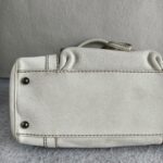 Tods Tote White Calf Leather with Black Hardware #OORU-12 - Image 11