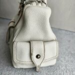 Tods Tote White Calf Leather with Black Hardware #OORU-12 - Image 8