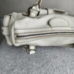 Tods Tote White Calf Leather with Black Hardware #OORU-12 - Image 9