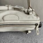 Tods Tote White Calf Leather with Black Hardware #OORU-12 - Image 10