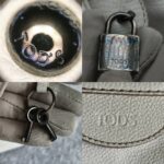 Tods Tote White Calf Leather with Black Hardware #OORU-12 - Image 26