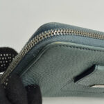 Tods Wallet Blue Leather with Silver Hardware #RERL-5 - Image 13